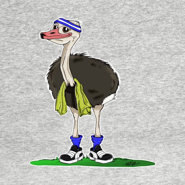 Sporty Ostrich by madebystfn